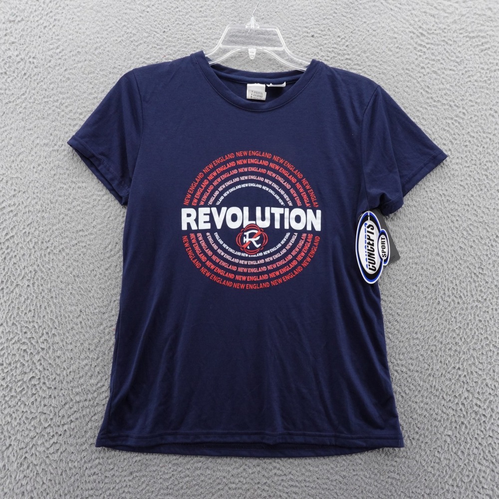 New England Revolution Concepts Sport Tee‎ Shirt Womens Large Navy Blue NWT